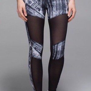 Lululemon Hot To Street Pant Biggie Brushed Animal Coal Black / Black 6